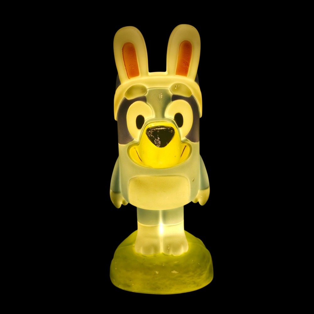 Bluey Blow Mold Light Up Easter Bunny Ears‎ Night Light Holiday Decor
